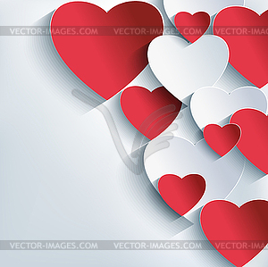 Stylish creative abstract background, 3d red and - vector clip art