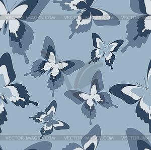 Seamless pattern with black, white and grey - vector clipart
