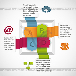 Абстрактный инфографика элемент - векторное изображение EPS