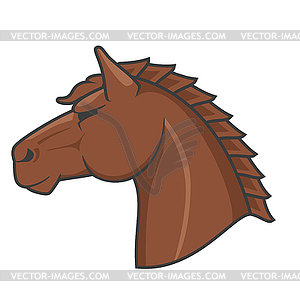 Horse head - vector clipart