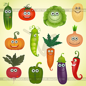 Vegetables set - vector EPS clipart