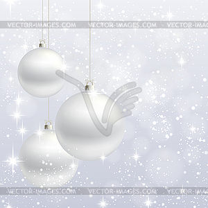 Christmas ornament background card - vector clipart