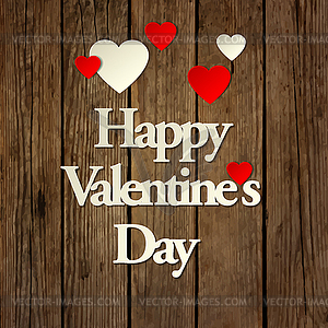 Happy Valentines day card background - color vector clipart