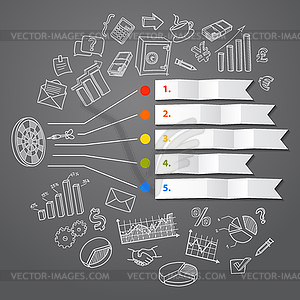 Маркетинг инфографики концепции и бизнес-болванов - векторный клипарт