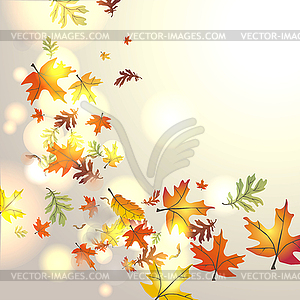 Autumnal background - vector clip art