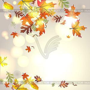 Autumnal background - royalty-free vector clipart