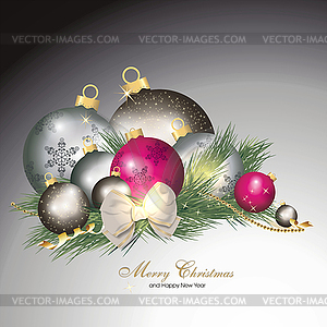 Noble Christmas background - vector clip art