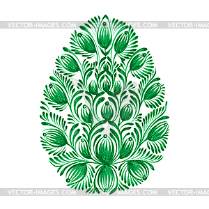 Floral decorative ornament - vector clipart