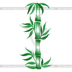 Decorative ornament bamboo - vector clip art