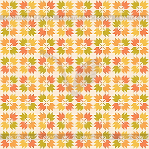 Seamless pattern with autumn leaves - vector image