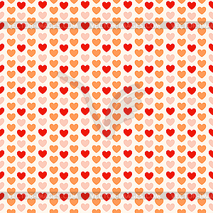 Seamless pattern with hearts - vector image