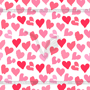 Seamless pattern with hearts - vector clipart / vector image