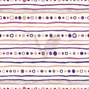 Seamless abstract background of dots and strips - vector EPS clipart