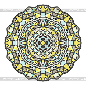 Circular decorative ornament, mandala, arabic - vector EPS clipart