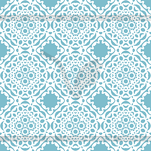 Seamless geometric mandala pattern - vector clipart