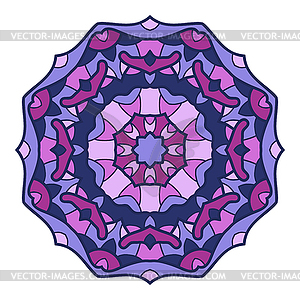 Circular decorative ornament, ornate pattern - vector clipart