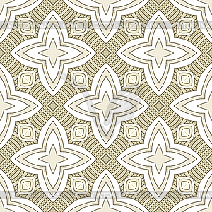 Seamless ornate geometric pattern, abstract - vector image