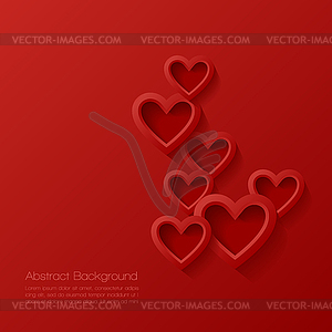 Abstract valentine background - vector clip art