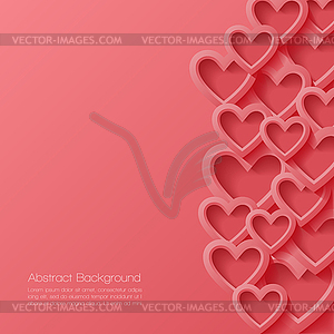Abstract valentine background - vector clipart