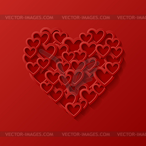 Abstract love background - vector clip art