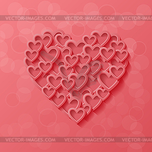 Abstract modern style love background - vector clipart