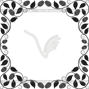 Vintage floral frame - vector image