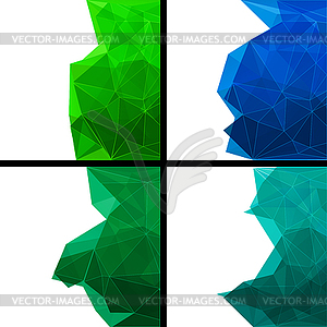 Set of abstract modern style backgrounds - vector EPS clipart