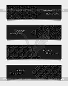 Set of  abstract modern style banners - vector EPS clipart