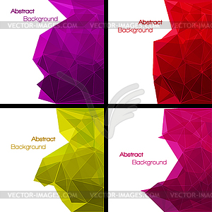 Set of  abstract modern style backgrounds - vector clipart