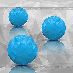 Abstract background in modern triangle style - vector image