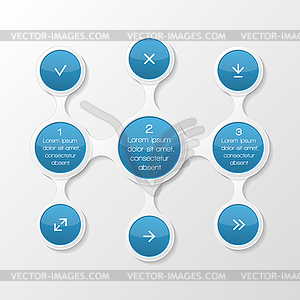 Metaball схема. Infographic элементы - иллюстрация в векторном формате