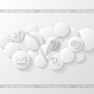 Abstract background. Cloud storage concept - vector image