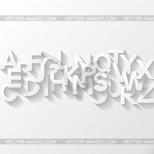 Абстрактный фон с алфавитом - векторное изображение EPS