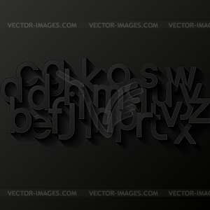 Abstract background with alphabet - vector clipart