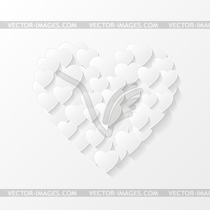 Abstract valentine background - vector clip art
