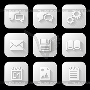 Web icons set - vector image