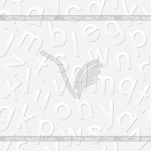 Seamless pattern with alphabet - vector clip art