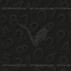 Seamless pattern with numbers. Vector illustration. - vector clipart