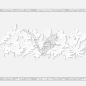 Abstract background with paper leaves - vector image
