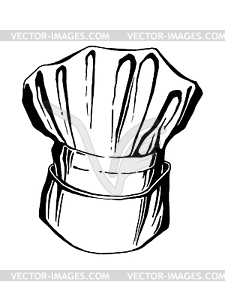 Hat of chef, togue - vector clip art