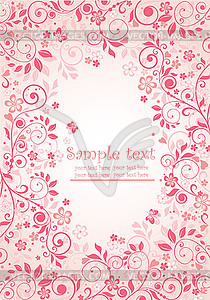 Beautiful greeting banner - vector image