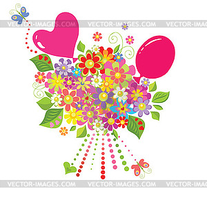 Funny greeting card - vector clipart