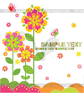 Greeting card - vector image