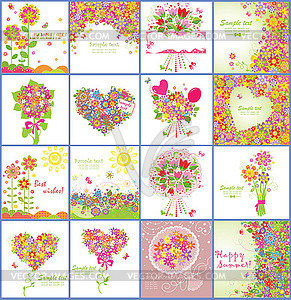 Greeting cards - vector clip art