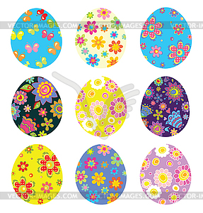 Easter eggs - vector clip art
