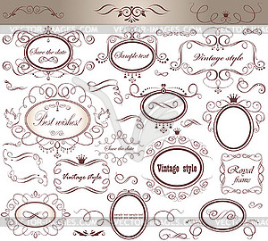 Greeting frames - vector clipart