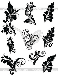Floral adornment - vector clipart