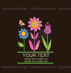 Greeting card - vector image