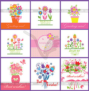 Greeting cards - vector image