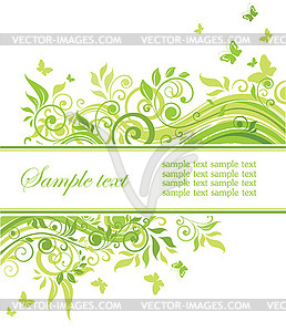 Spring green backdrop - vector clipart